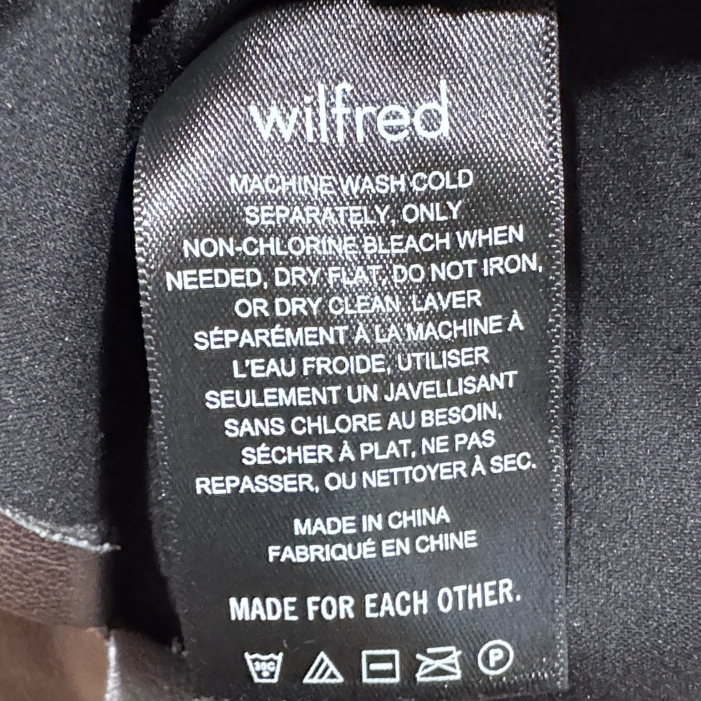 Aritzia Wilfred  Brown Faux Leather Skirt - Picture 7 of 8